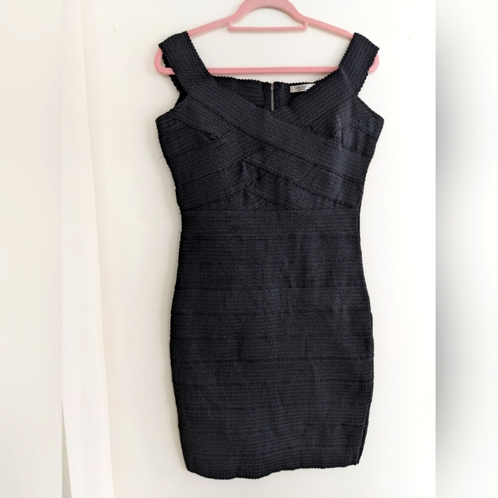 Black off the shoulder dress